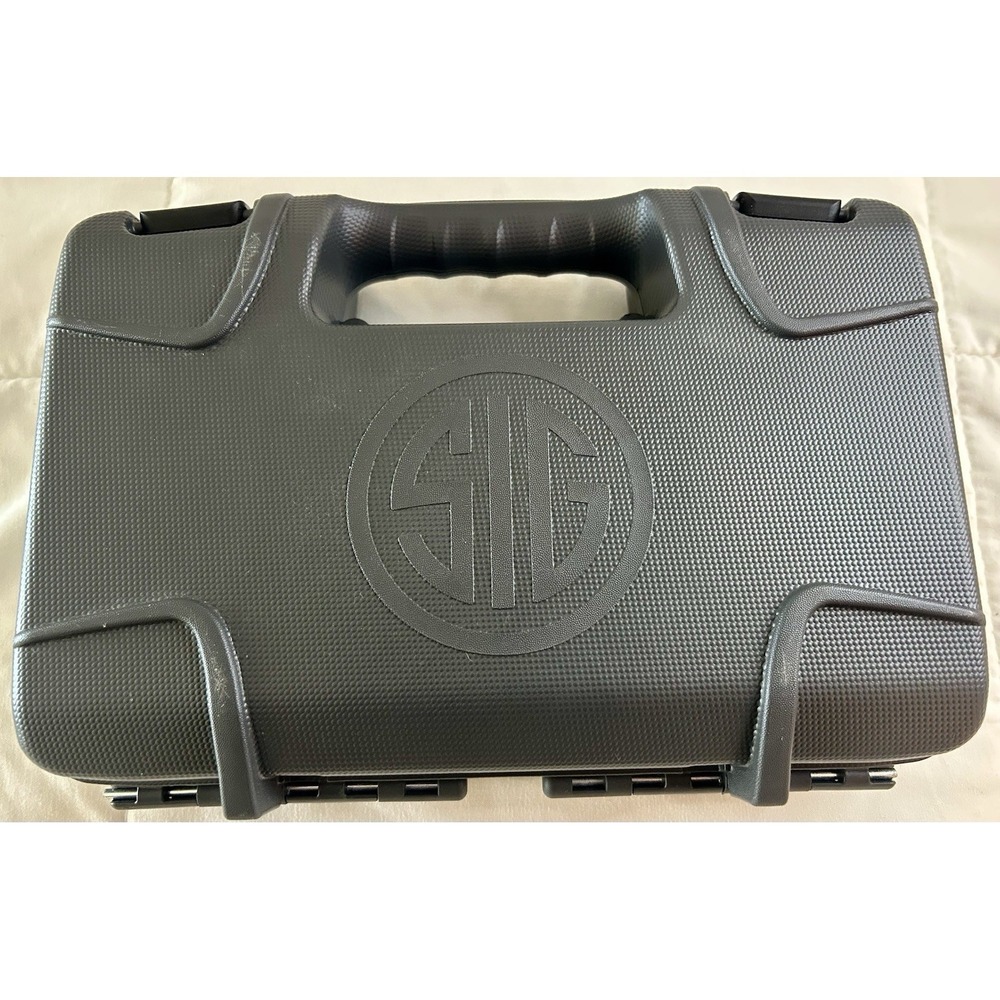 SIG SAUER Black Plastic Hard Pistol Case 1 Gun Foam/Padded Interior Regular Lock